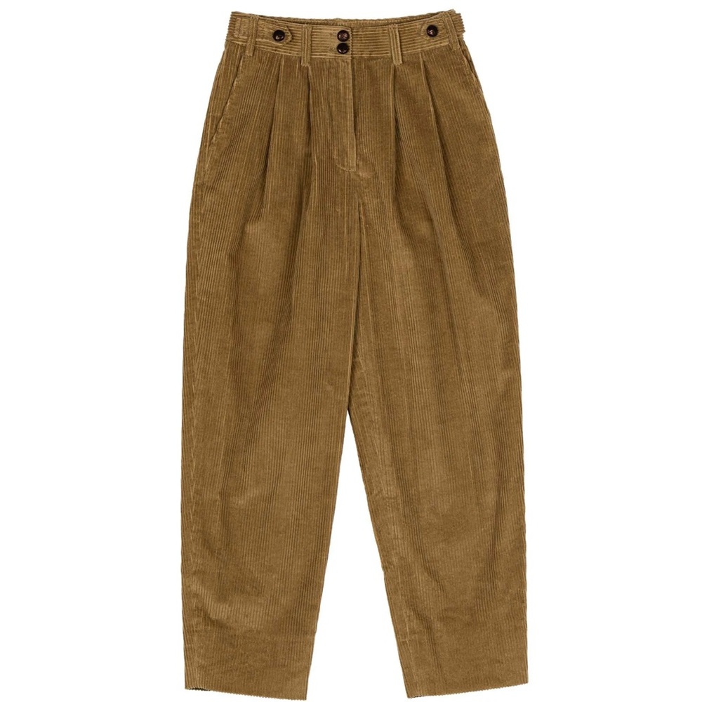 NWT Doen Atherton Corduroy Pants Chestnut Brown 2